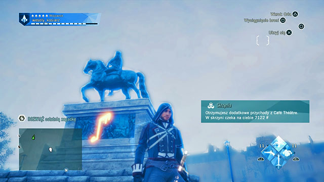 The last symbol is on the Western edge of the Palais de Justice, at the foot of the fireplace, on the relief - Side Missions - Cite - Assassins Creed: Unity - Game Guide and Walkthrough