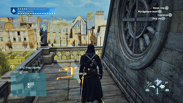The second solution is on the flat portion of the rooftop of the nearby church - Side quests - Arsenal - Assassins Creed: Unity - Game Guide and Walkthrough