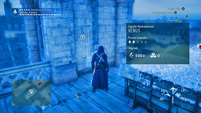 The first symbol is on the wall of the church tower, right near the hay cart - Side quests - Feydeau - Assassins Creed: Unity - Game Guide and Walkthrough