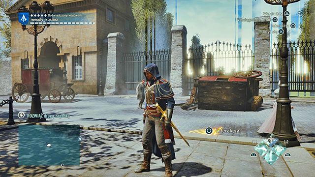 The second solution is on the revolution square, right next to the boundary of the simulation, on the street near the overturned carriage - Side quests - Feydeau - Assassins Creed: Unity - Game Guide and Walkthrough