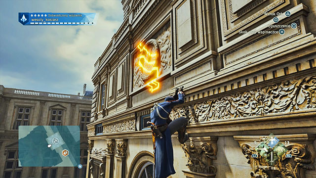 The first solution is on Louvre, on the tallest tower, on the clock, on the inside, next to the Nomad point - Side quests - Tuileries - Assassins Creed: Unity - Game Guide and Walkthrough