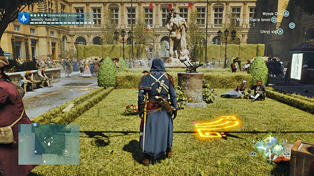 The second solution is in the gardens of the Palais Royal, next to the cannon model - Side quests - Tuileries - Assassins Creed: Unity - Game Guide and Walkthrough