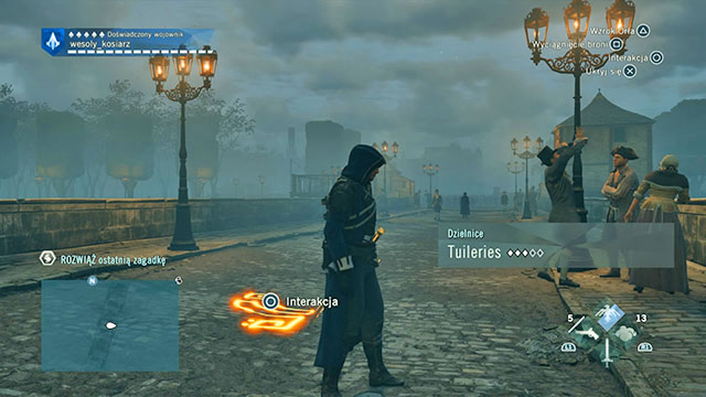 The last solution is in Pont de la Concorde - Side quests - Tuileries - Assassins Creed: Unity - Game Guide and Walkthrough