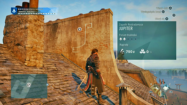 The symbol is on the roof of the house, on the wall housing the chimneys - Side quests - Saint-Thomas-dAquin - Assassins Creed: Unity - Game Guide and Walkthrough