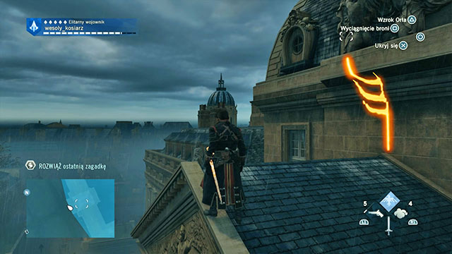 The fourth solution is on the rooftop of the Military Academy, above the entrance, on the side facing Champs-de-Mars - Side quests - Invalides - Assassins Creed: Unity - Game Guide and Walkthrough