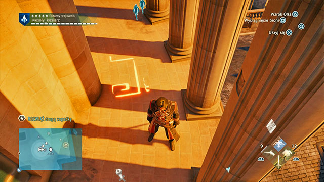 The second solution is under the dome, atop the Pantheon, on the floor, next to one of the pillars, in the Southern part of the location, opposite the Nomad point - Side quests - Saint-Jacques - Assassins Creed: Unity - Game Guide and Walkthrough