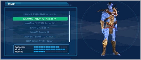 One of the better armor for Na'vi - Armors - Navi - Armors - Avatar: The Game - Game Guide and Walkthrough