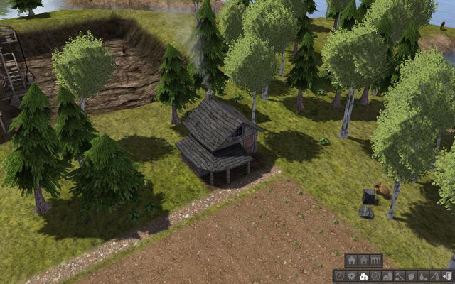 A stone house provides better protection. - Houses and housing - Buildings - Banished - Game Guide and Walkthrough