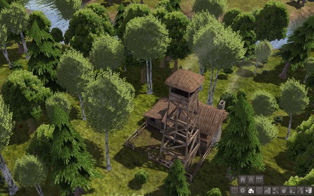 Foresters can plant and cut trees. - Production of resources - Buildings - Banished - Game Guide and Walkthrough