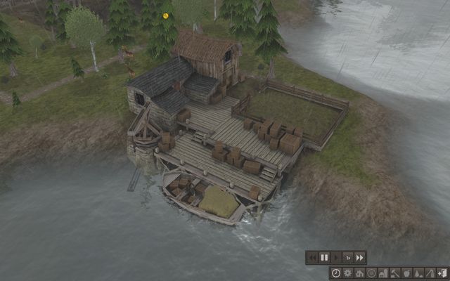 Merchants arrive in your docks every year or two. - Storing and trading - Buildings - Banished - Game Guide and Walkthrough