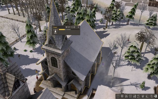 Chapel is a religious center of the town. - How to keep health and happiness high? - Banished - Game Guide and Walkthrough