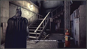 Turn left in a short while and go to the area marked as the Patient Pacification Chamber - Walkthrough - Intensive Treatment - part 1 - Walkthrough - Batman: Arkham Asylum - Game Guide and Walkthrough