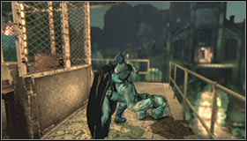 The second guard tower is located to the east from your current position - Walkthrough - Arkham Island #3 - Walkthrough - Batman: Arkham Asylum - Game Guide and Walkthrough