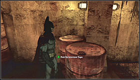 [#5] Location: Pump Room (Caves) - Collectibles - Caves #2 - part 1 - Collectibles - Batman: Arkham Asylum - Game Guide and Walkthrough