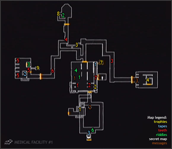 1 - Collectibles - Medical Facility - part 1 - Collectibles - Batman: Arkham Asylum - Game Guide and Walkthrough