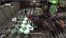 Some of the enemies will run away from this room, though you will still have to take care of those who stay #1 - Save Catwoman from Two-Face - Main story - Batman: Arkham City - Game Guide and Walkthrough
