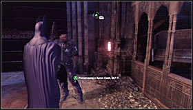 Press and hold the right trigger and approach the guards - Locate the source of the sniper shot - Main story - Batman: Arkham City - Game Guide and Walkthrough