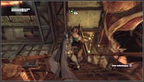 Now it would be good to use the Grapnel Gun and reach one of the nearby vantage points - Save the doctor from Joker's thugs - Main story - Batman: Arkham City - Game Guide and Walkthrough