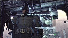 Once again use the ladder and follow the passage into the Armory - Collect the security override from Freeze's suit to disable the Freeze Gun - Main story - Batman: Arkham City - Game Guide and Walkthrough