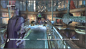 Quickly choose the corridor leading to Penguin and stop around the middle #1 - Confront Penguin in the Iceberg Lounge - Main story - Batman: Arkham City - Game Guide and Walkthrough