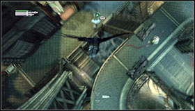 In order to neutralize the thug mentioned above, move onto one of the vantage points on the left side #1 - Follow assassin using tracer device to locate Ra's al Ghul - Main story - Batman: Arkham City - Game Guide and Walkthrough