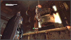 Carefully approach the enemies standing south of here - Infiltrate the Steel Mill (part 2) - Main story - Batman: Arkham City - Game Guide and Walkthrough