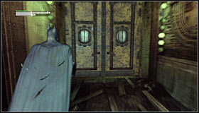 Use the northern door to reach the Loading Bay #1 - Locate Joker in the Steel Mill - Main story - Batman: Arkham City - Game Guide and Walkthrough
