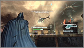 Before you do anything, a few words should be said about the TYGER helicopters that are flying above all of Arkham City #1 - Scan the TYGER helicopter to locate the Master Control Program - Main story - Batman: Arkham City - Game Guide and Walkthrough