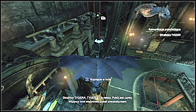 Start off by heading onto the vantage points on the left #1 - Climb the observation deck to stop Protocol 10 - Main story - Batman: Arkham City - Game Guide and Walkthrough