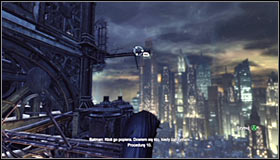 Look up and once again use the Grapnel Gun #1, this time to grab onto the extension arm above - Climb the observation deck to stop Protocol 10 - Main story - Batman: Arkham City - Game Guide and Walkthrough