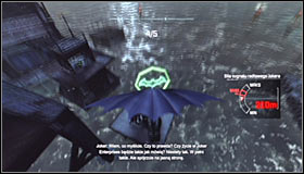 The overall idea is rather obvious, as you have to fly though five green checkpoints #1 by using the glide ability (hold down A) - AR Training - Side missions - Batman: Arkham City - Game Guide and Walkthrough