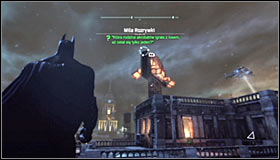 Head south-east, passing by a water tower through which Deadshot's bullet has passed #1 - Shot in the Dark - p. 1 - Side missions - Batman: Arkham City - Game Guide and Walkthrough