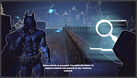 Once again turn on the evidence scanner - Shot in the Dark - p. 1 - Side missions - Batman: Arkham City - Game Guide and Walkthrough
