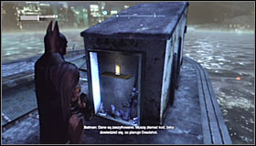 Pulling out the fourth one #1 should lead to discovering that this is the substation that Deadshot has been using and finding his equipment inside #2 - Shot in the Dark - p. 2 - Side missions - Batman: Arkham City - Game Guide and Walkthrough
