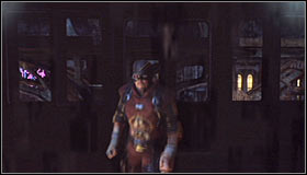 Stop directly below Deadshot #1 and press Y to knock out and arrest him #2 - Shot in the Dark - p. 2 - Side missions - Batman: Arkham City - Game Guide and Walkthrough