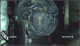 Turn right and approach the newly unblocked corridor with working machinery #1 - Enigma Conundrum (riddles 10-15) - Side missions - Batman: Arkham City - Game Guide and Walkthrough