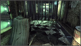 Go to the next room and note the woman imprisoned on the platform #1 - Enigma Conundrum (riddles 16-17) - Side missions - Batman: Arkham City - Game Guide and Walkthrough