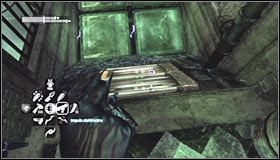 Land on the new ledge and use the Grapnel Gun to reach the passage you have opened by solving the hacking mini-game #1 - Enigma Conundrum (riddles 16-17) - Side missions - Batman: Arkham City - Game Guide and Walkthrough