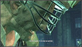 Head forward until you find yourself directly below the room occupied by the Riddler - Enigma Conundrum (riddles 16-17) - Side missions - Batman: Arkham City - Game Guide and Walkthrough