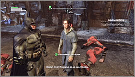 Try to attack the enemies from above if possible and afterwards eliminate the others in direct combat #1 - Acts of Violence - Side missions - Batman: Arkham City - Game Guide and Walkthrough