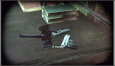 Zoom in and scan the judge's hammer (screen above) - Riddles - Park Row - Batman: Arkham City - Game Guide and Walkthrough