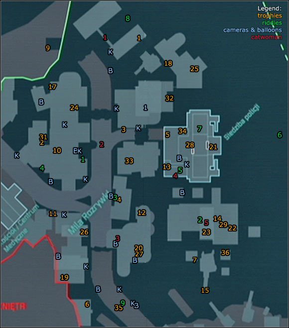 1 - Location info & maps - Amusement Mile - Batman: Arkham City - Game Guide and Walkthrough