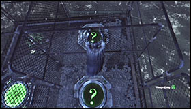Start gliding above the cages in which the other two pressure plates are #1 - Batman trophies (01-10) - Amusement Mile - Batman: Arkham City - Game Guide and Walkthrough