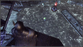 Locate the crane's engine #1 and use the Electrical Charge on it - Batman trophies (11-18) - Amusement Mile - Batman: Arkham City - Game Guide and Walkthrough