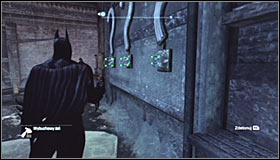 Approach each of the question marks using the grapple points (Batclaw) and spray Explosive Gel onto them #1 - Batman trophies (11-18) - Amusement Mile - Batman: Arkham City - Game Guide and Walkthrough