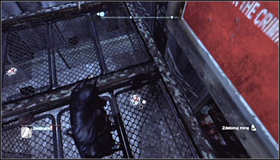 The while fenced area around the Trophy is a minefield which you have to pass through - Batman trophies (19-28) - Amusement Mile - Batman: Arkham City - Game Guide and Walkthrough