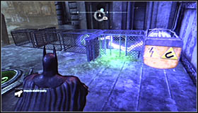 Sending the charge will cause the electromagnet to attract the sphere #1 - Batman trophies (19-28) - Amusement Mile - Batman: Arkham City - Game Guide and Walkthrough