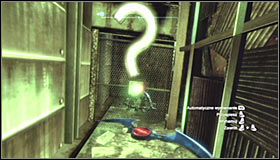 Direct it towards the destroyed passage #1 and afterwards into the previously mentioned question mark #2 - Batman trophies (09-16) - Industrial District - Batman: Arkham City - Game Guide and Walkthrough
