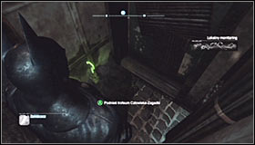 In the end use the Disruptor for the second time and detonate the proximity mine right beside the secret #1 - Batman trophies (17-25) - Industrial District - Batman: Arkham City - Game Guide and Walkthrough