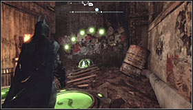 After reaching the destination you should note two pressure plates and seven inactive lamps - Batman trophies (26-37) - Industrial District - Batman: Arkham City - Game Guide and Walkthrough